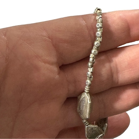 Sterling 925 Silver Fish & Bubbles Beaded Charm Bracelet 7.5” Length 13 g - Picture 6 of 12